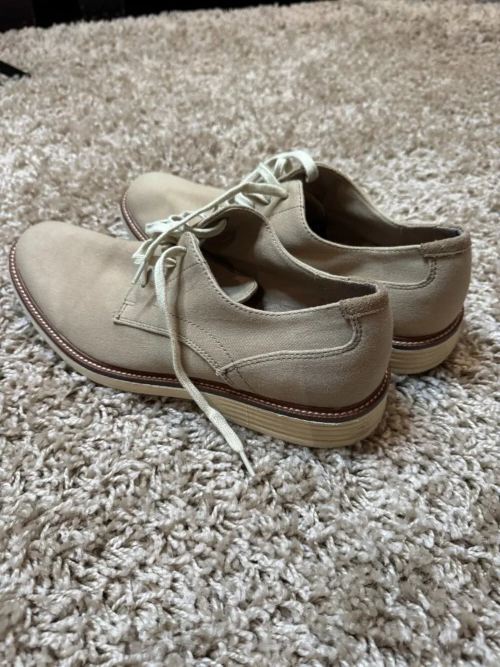 Docker's Size 10 Men's Khaki Oxfords